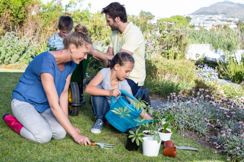 Local transfer station handling recyclable garden materials
